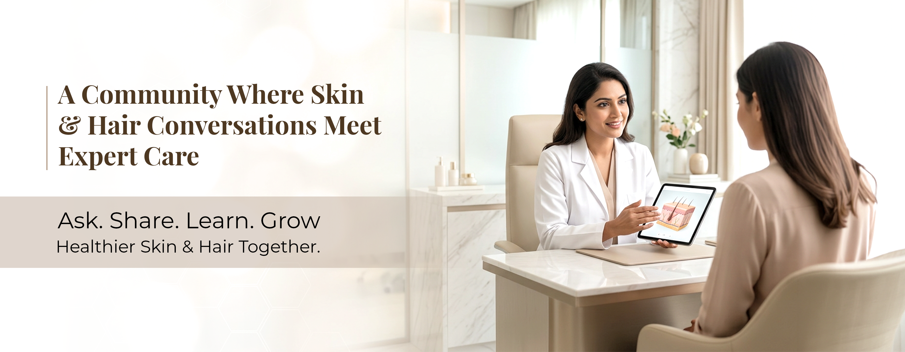 A Community Where Skin & Hair Conversations Meet Expert Care